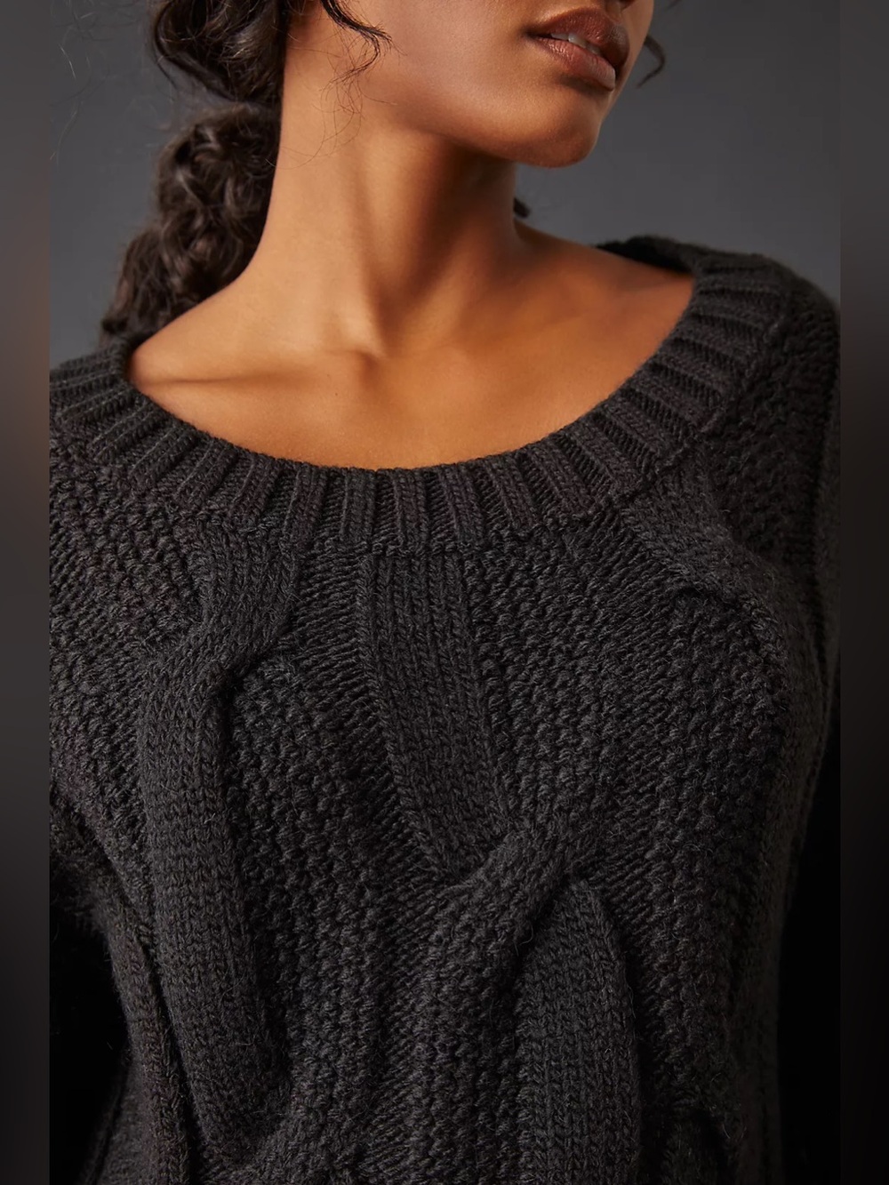Maeve Oversized Cable-Knit Sweater from Anthropologie